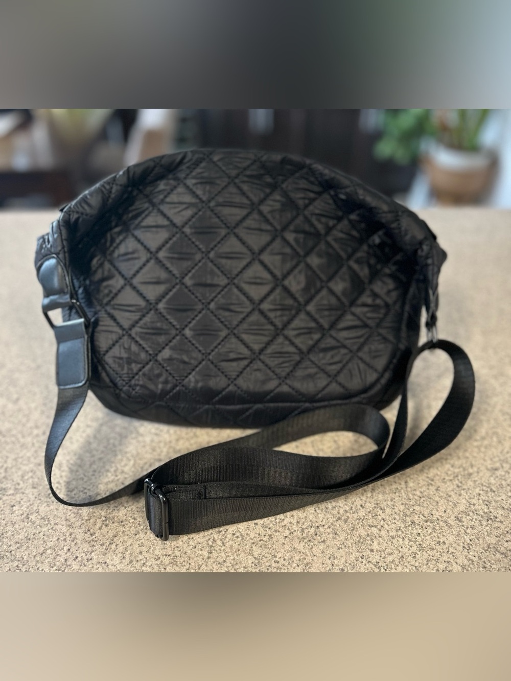 Joan & David Quilted Nylon Sling Bag / Crossbody - Picture 2 of 8